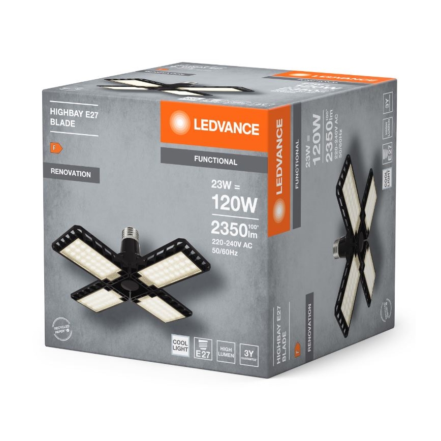 Ampoule LED HIGHBAY E27/23W/230V 4000K - Ledvance