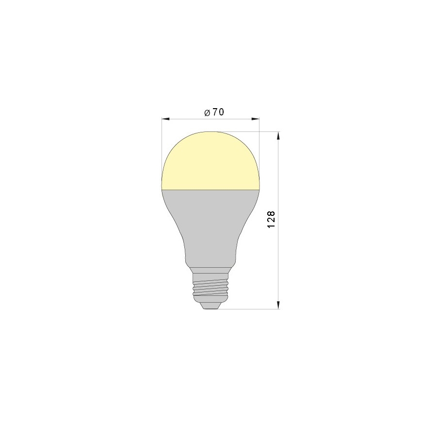 Ampoule LED LEDSTAR A70 E27/18W/230V 3000K