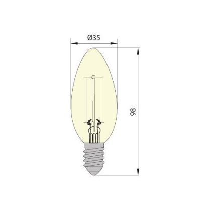 Ampoule LED LEDSTAR VINTAGE E14/5W/230V 4000K