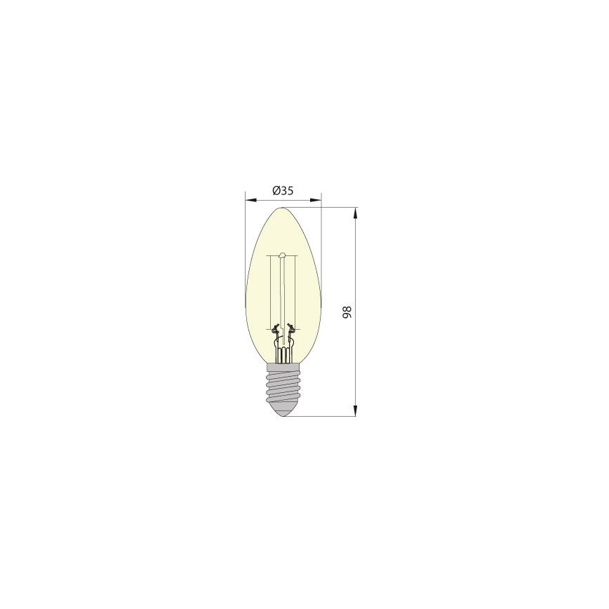 Ampoule LED LEDSTAR VINTAGE E14/5W/230V 4000K