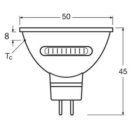 Ampoule LED MR16 GU5,3/5,6W/12V 2700/4000/6500K 36° - Osram