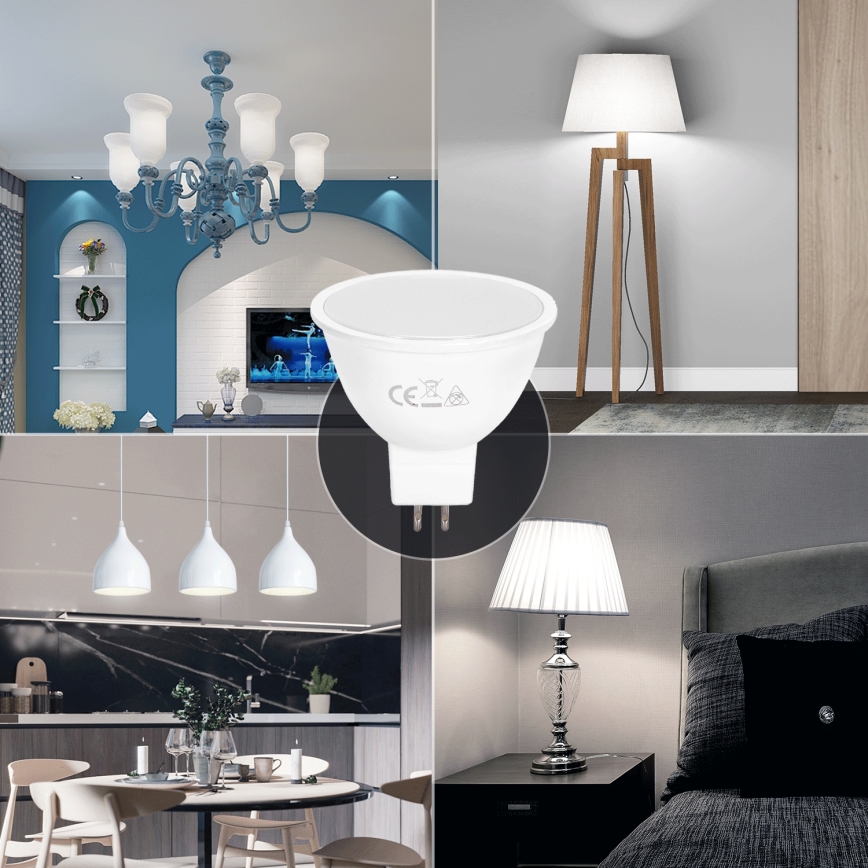 Ampoule LED MR16 GU5,3/6W/12V 6500K - Aigostar