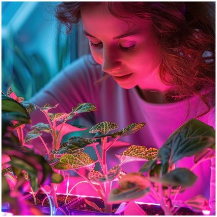 Ampoule LED pour la croissance des plantes PLANTY E27/40W/230V 1200K