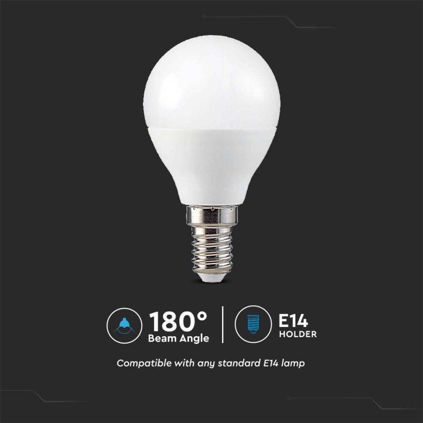 Ampoule LED RGB à intensité variable P45 E14/4,8W/230V 3000K + télécommande
