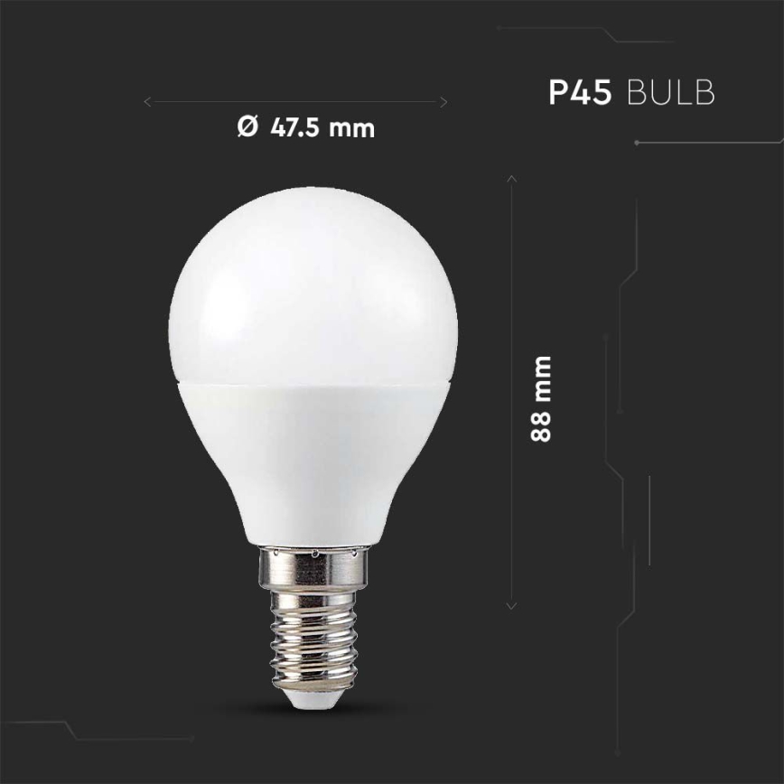 Ampoule LED RGB à intensité variable P45 E14/4,8W/230V 3000K + télécommande