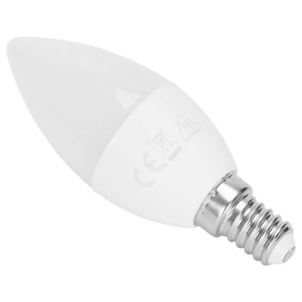 Ampoule LED RGBW C37 E14/4,8W/230V 3000K + télécommande - Aigostar