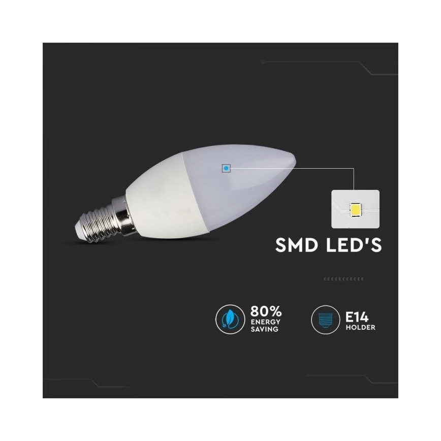 Ampoule LED RVB à intensité variable E14/3,5W/230V 6400K + télécommande