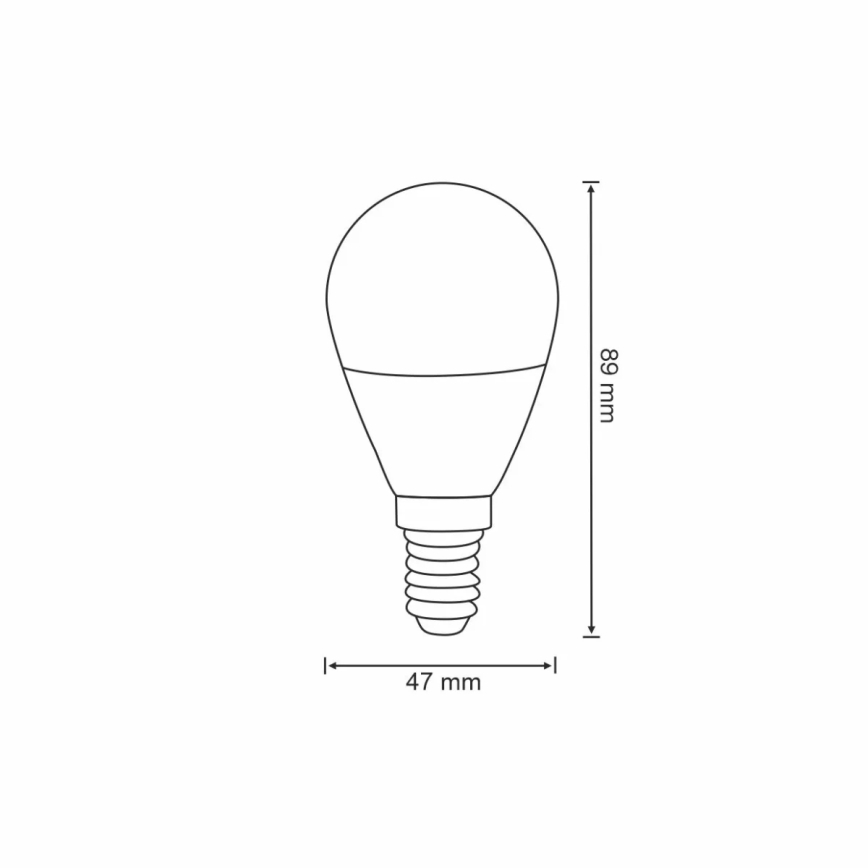 Ampoule LED RVB à intensité variable G45 E14/5,5W/230V 3000-6500K Wi-fi Tuya