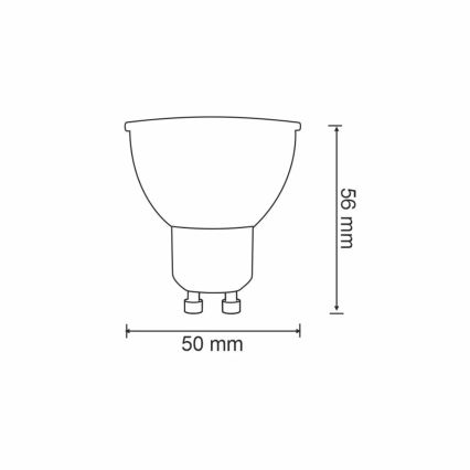 Ampoule LED RVBW à intensité variable G45 GU10/5,5W/230V 2700-6500K Wi-Fi Tuya