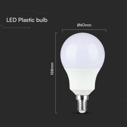 Ampoule LED SAMSUNG CHIP A60 E14/8,5W/230V 3000K