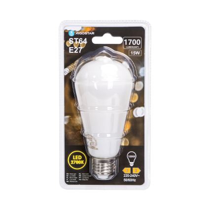 Ampoule LED ST64 E27/15W/230V 320° 2700K - Aigostar