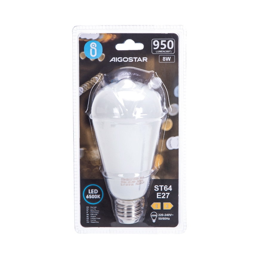 Ampoule LED ST64 E27/8W/230V 330° 6500K - Aigostar