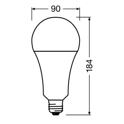 Ampoule LED STAR E27/24,9W/230V 2700K - Osram