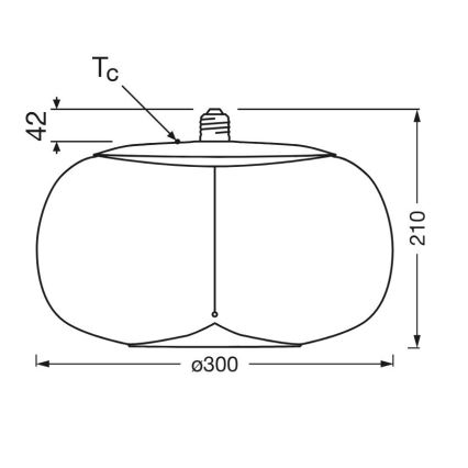 Ampoule LED VINTAGE FILAMENT E27/2,5W/230V 2700K - Osram