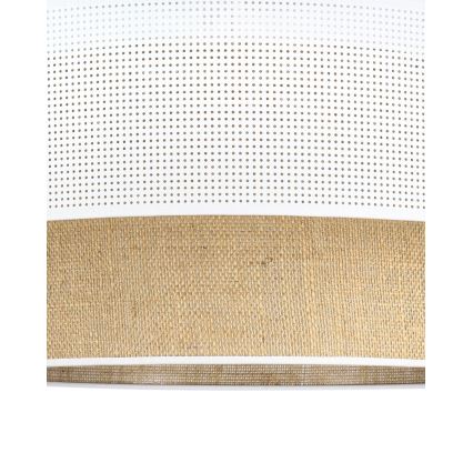 Anbau-Deckenleuchte BORHO 1xE27/60W/230V Ø 50 cm weiß/jute