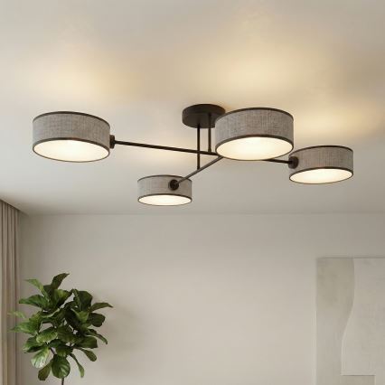 Anbau-Deckenleuchte MAGA 4xE14/10W/230V grau