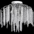 Anbaukronleuchter 6xE14/60W/230V + 3xLED/3W d 54 cm glänzendes Chrom