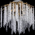 Anbaukronleuchter 6xE14/60W/230V + 3xLED/3W d 54 cm golden