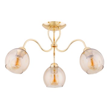 Anbauleuchte ARIEL 3xE27/15W/230V golden