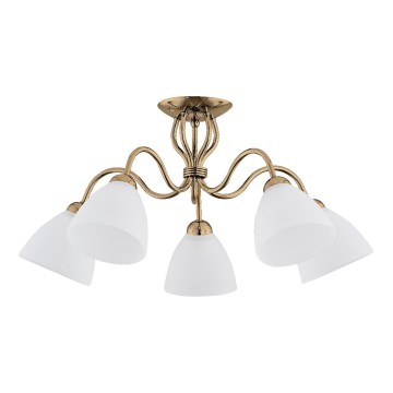 Anbauleuchte ARIEL 5xE27/15W/230V golden