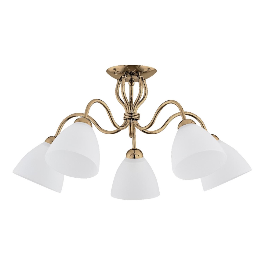 Anbauleuchte ARIEL 5xE27/15W/230V golden