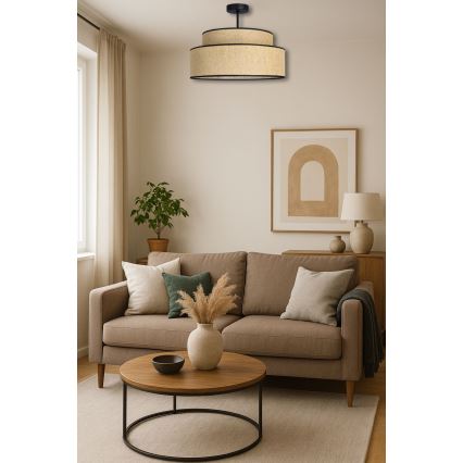 Anbauleuchte BOHO 1xE27/60W/230V beige