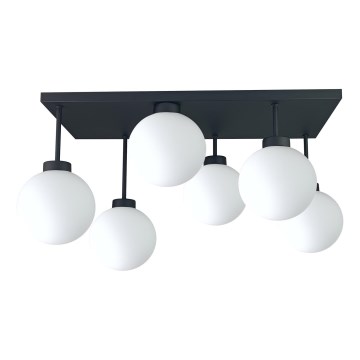 Anbauleuchte DEA 6xE14/60W/230V schwarz/weiß