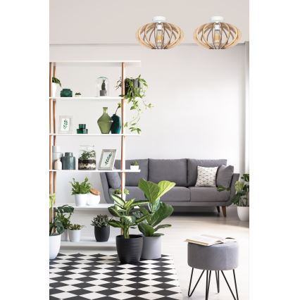 Anbauleuchte EARTH 1xE27/60W/230V weiß/beige