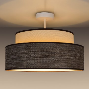 Anbauleuchte GRACE 1xE27/60W/230V cremefarben/braun