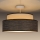 Anbauleuchte GRACE 1xE27/60W/230V cremefarben/braun