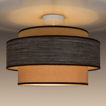Anbauleuchte GRACE 1xE27/60W/230V cremefarben/braun