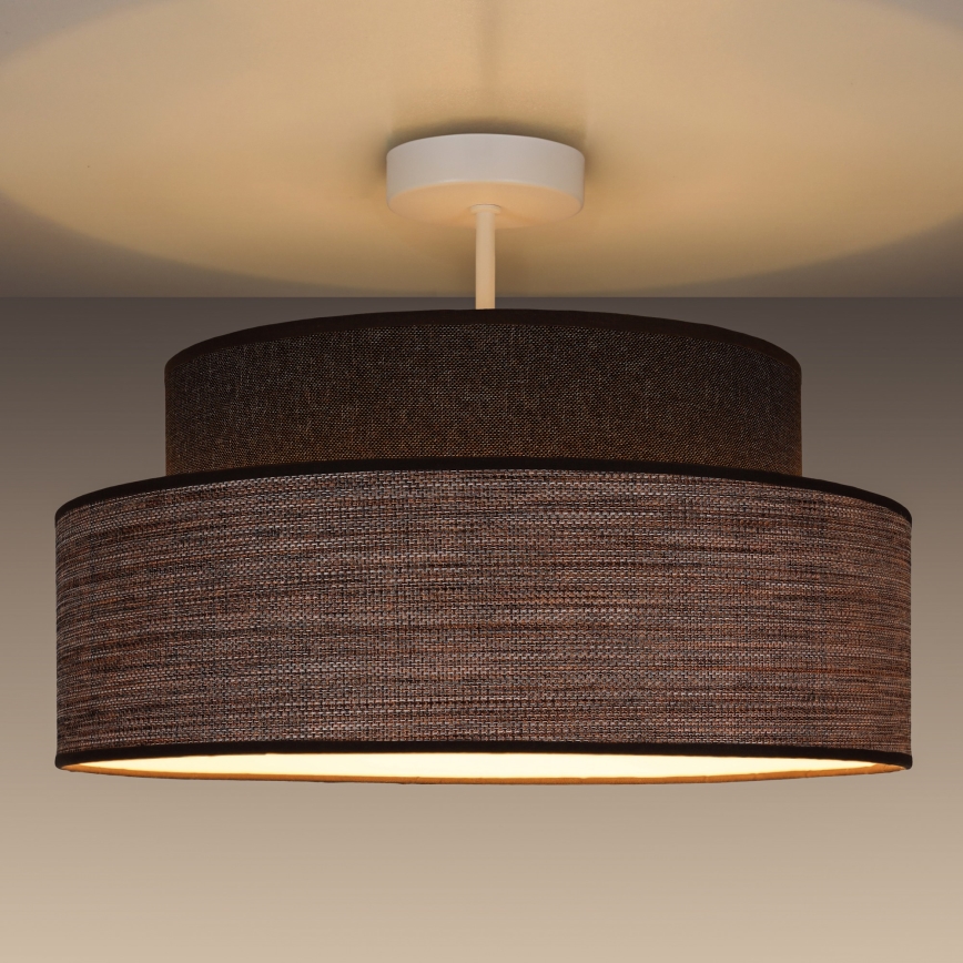 Anbauleuchte GRACE 1xE27/60W/230V d 40 cm braun/beige