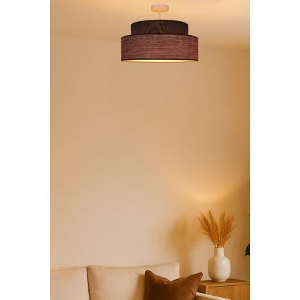 Anbauleuchte GRACE 1xE27/60W/230V d 40 cm braun/beige