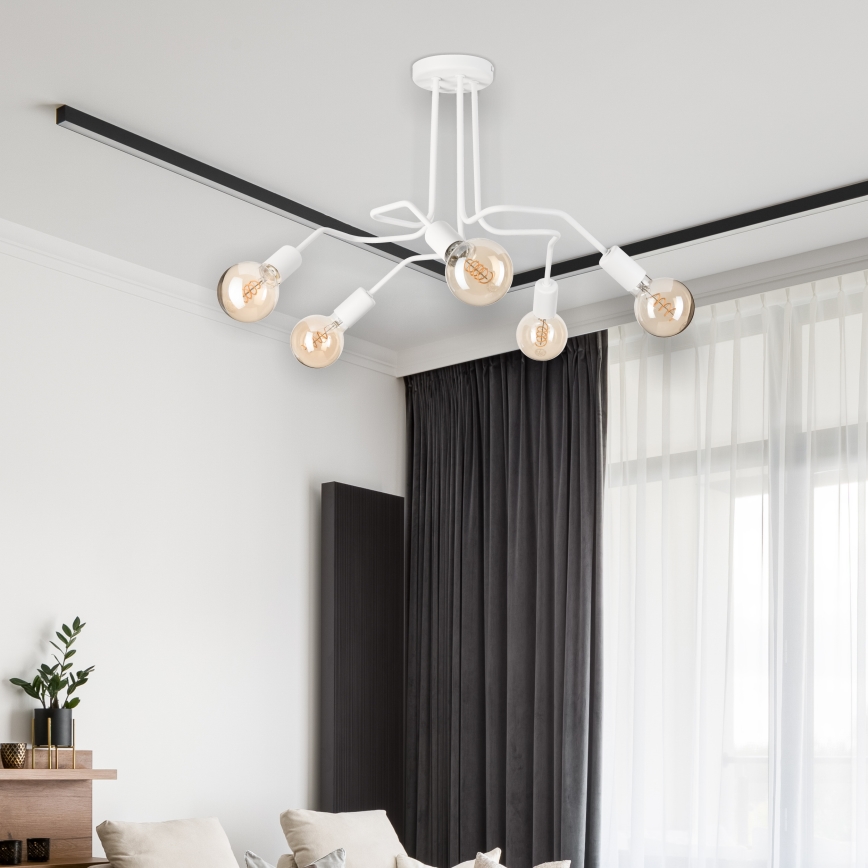 Anbauleuchte MATYLDA 5xE27/60W/230V weiß