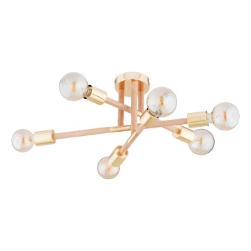 Anbauleuchte OTELLO 6xE27/15W/230V golden/beige