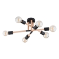 Anbauleuchte OTELLO 6xE27/15W/230V schwarz/beige