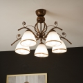 Anbauleuchte RETRO 5xE27/60W/230V bronzen