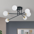 Anbauleuchte SNOWWHITE 6xG9/20W/230V d 84 cm schwarz/golden