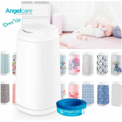 Angelcare - Poubelle à couches DRESS UP + 1x recharge cassette