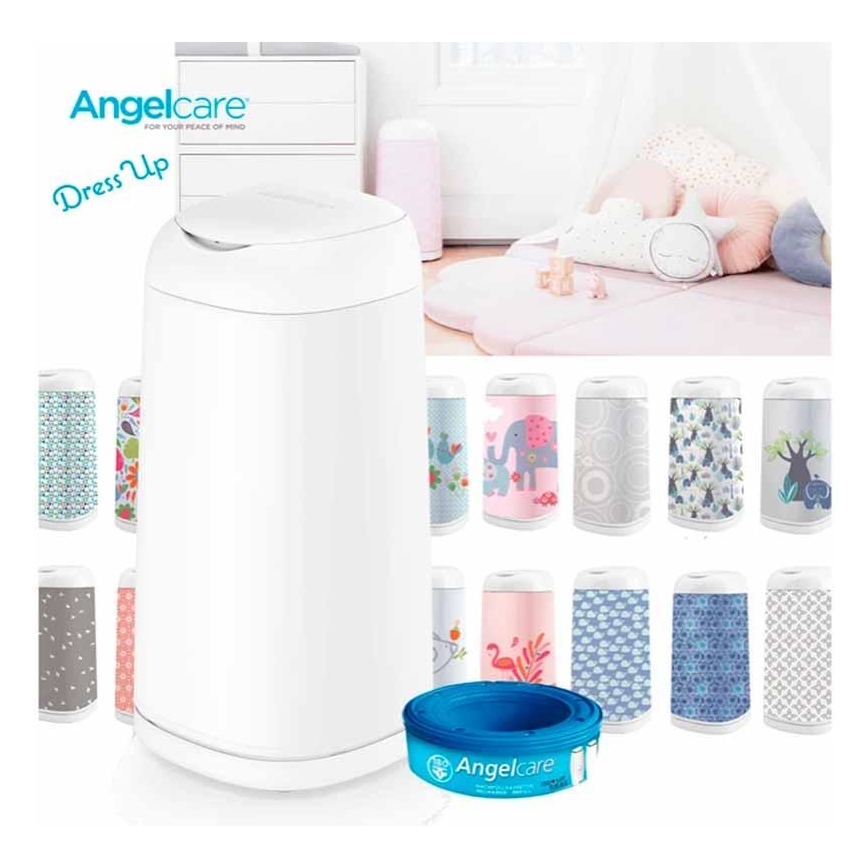 Angelcare - Poubelle à couches DRESS UP + 1x recharge cassette