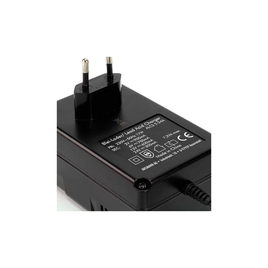 Ansmann 03723 ALCS 2-24A - Chargeur de batterie au plomb 2-24V/2,4-24Ah