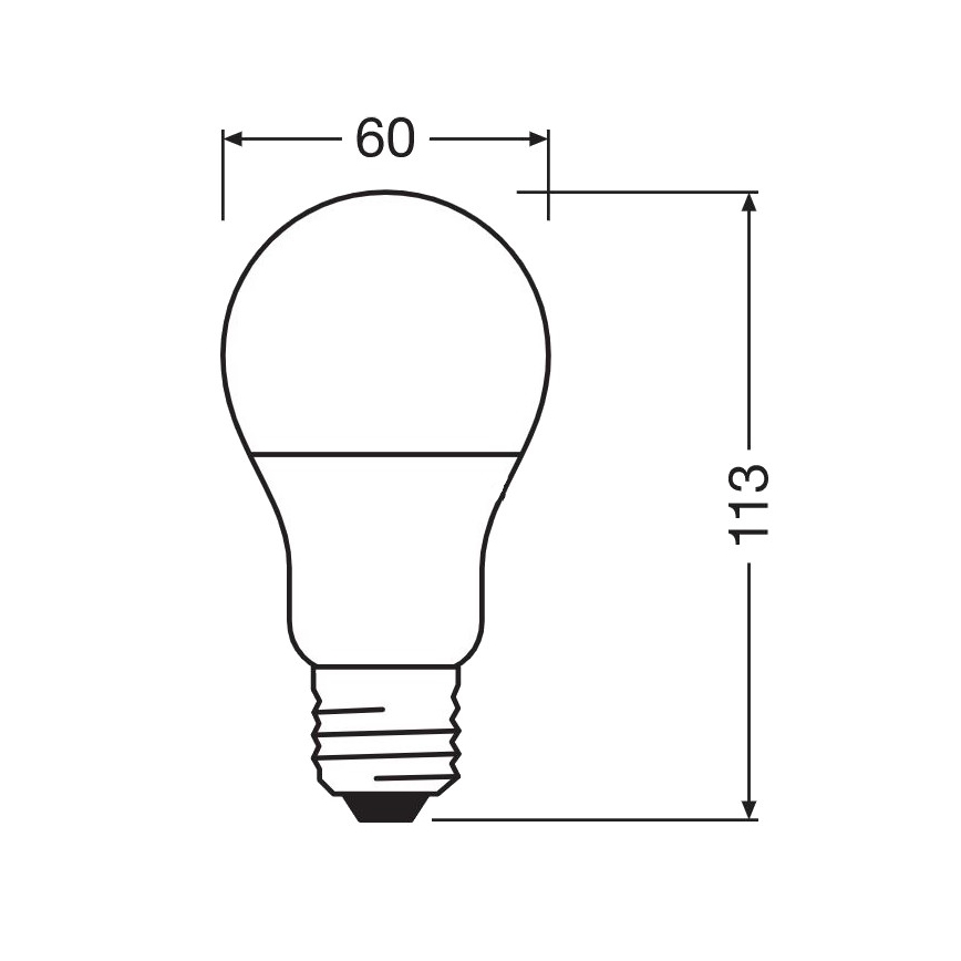 Antibakterielle LED-Glühbirne A60 E27/8,5W/230V 6500K - Osram