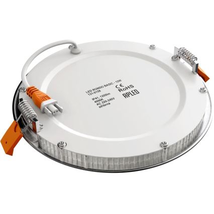 APLED - Lampada LED da incasso per bagni RONDO LED/12W/230V IP40 diametro 17 cm cromo opaco