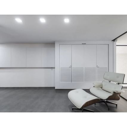 APLED - Lampada LED da incasso per bagni SQUARE LED/12W/230V IP40 17x17 cm bianco