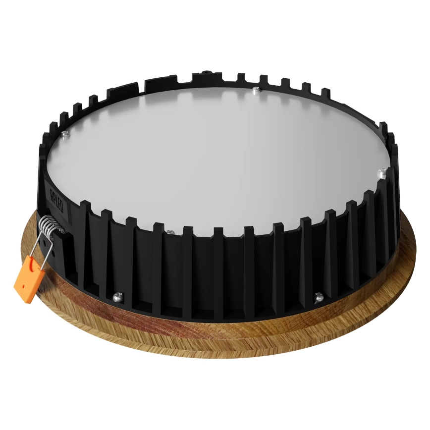 APLED - Lampada LED da incasso RONDO WOODLINE LED/12W/230V 3000K diametro 20 cm quercia legno solido