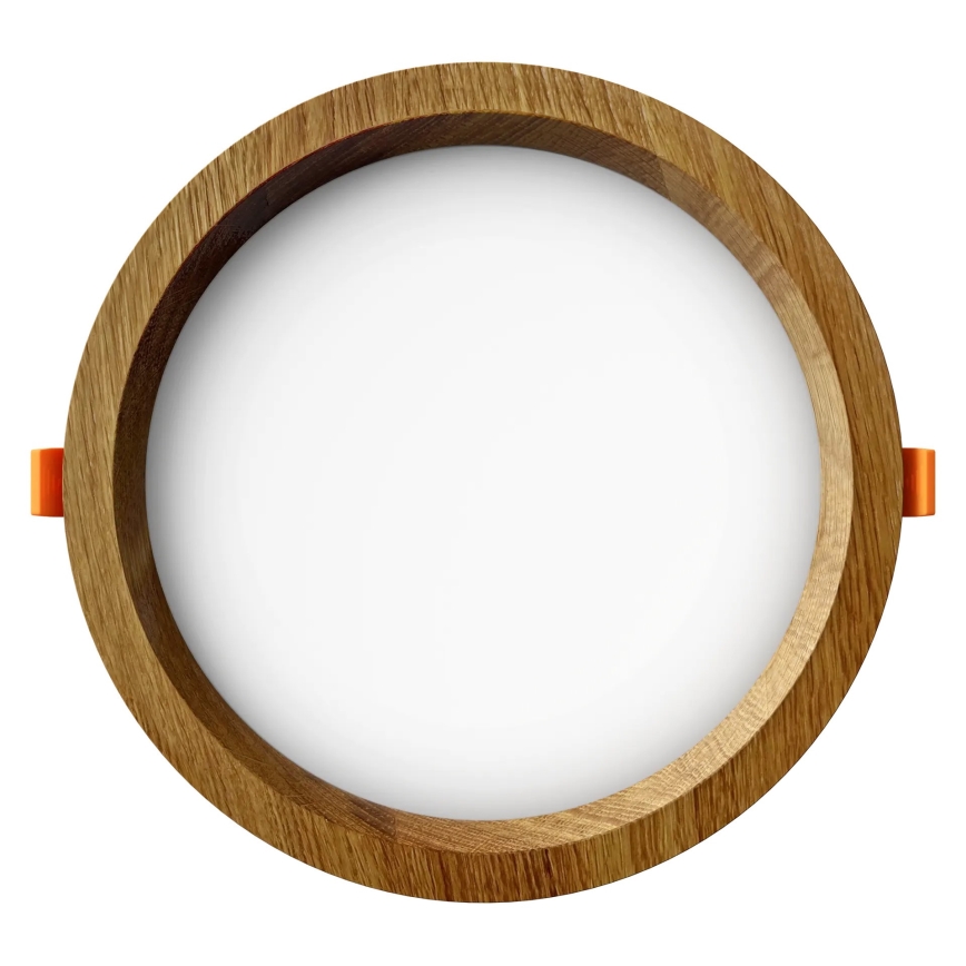 APLED - Lampada LED da incasso RONDO WOODLINE LED/12W/230V 4000K diametro 20 cm quercia legno solido