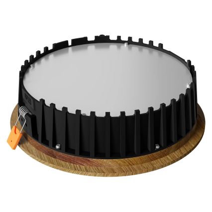 APLED - Lampada LED da incasso RONDO WOODLINE LED/12W/230V 4000K diametro 20 cm quercia legno solido
