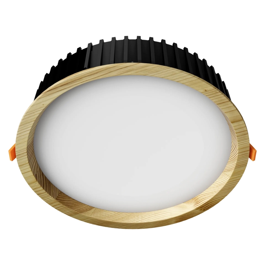 APLED - Lampada LED da incasso RONDO WOODLINE LED/18W/230V 4000K diametro 26 cm pino legno solido