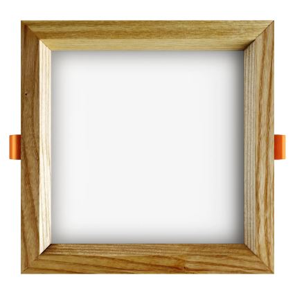 APLED - Lampada LED da incasso SQUARE WOODLINE LED/12W/230V 3000K 17x17 cm cenere legno solido