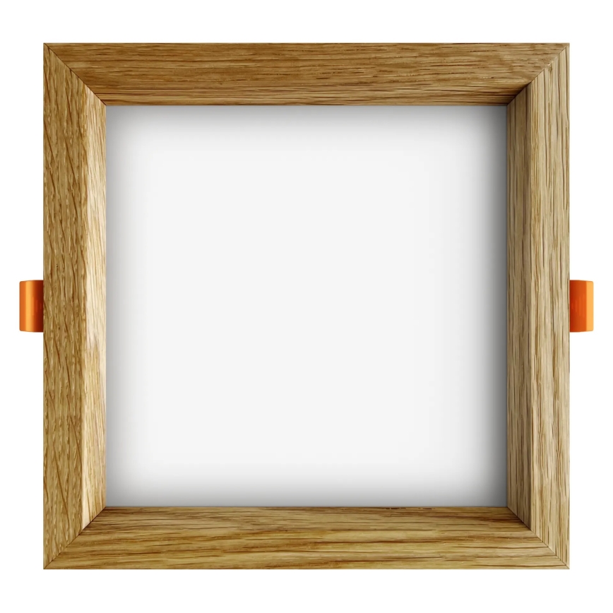 APLED - Lampada LED da incasso SQUARE WOODLINE LED/12W/230V 3000K 17x17 cm quercia legno solido